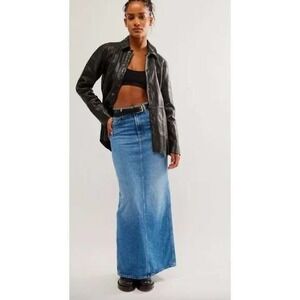 MOTHER Snacks the candy stick skirt in dine n' dash Wash Women's Size 25